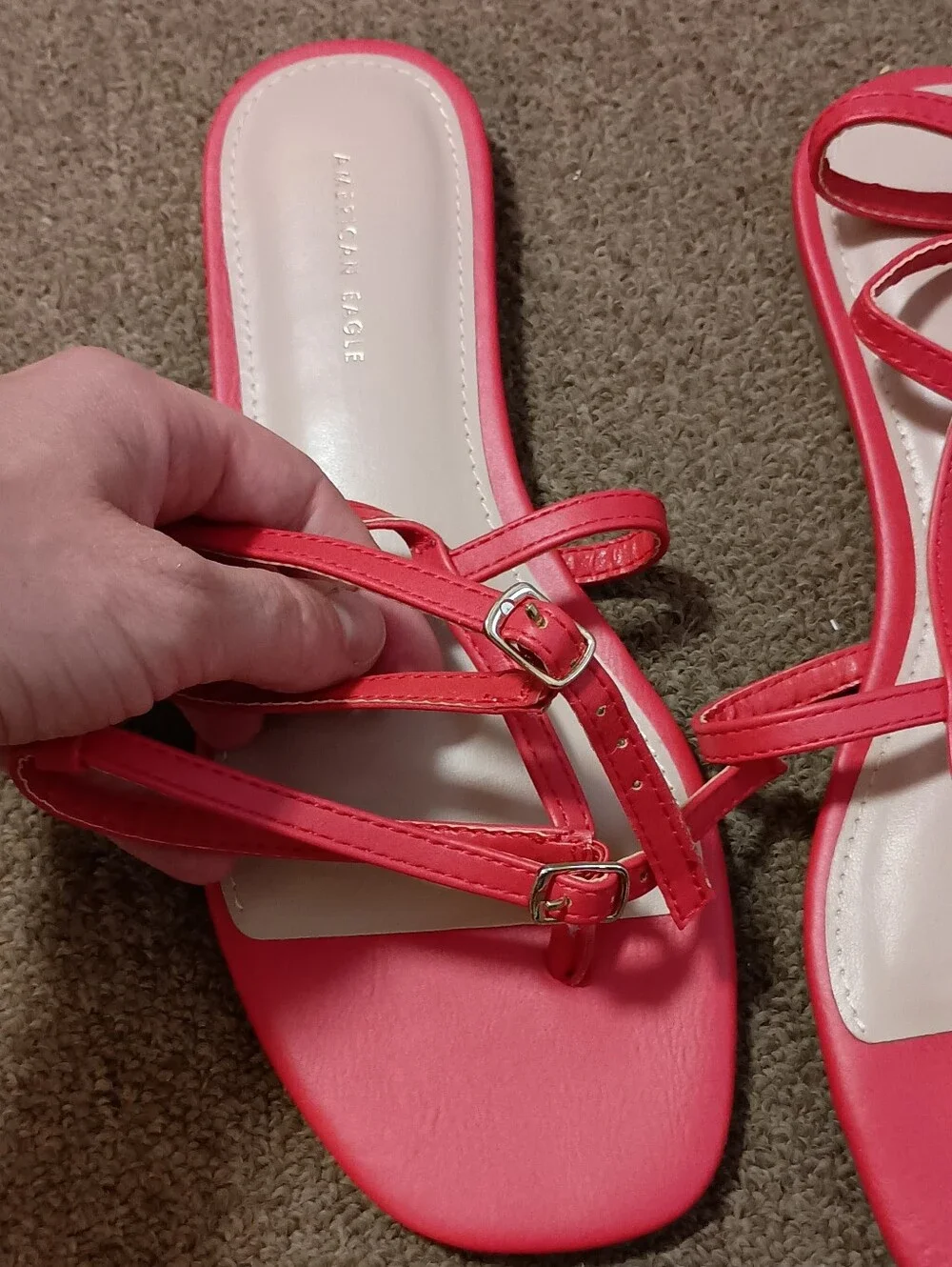 Red Gladiator Sandals